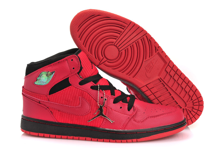 Air Jordan 1 Men Shoes Red/Black Online
